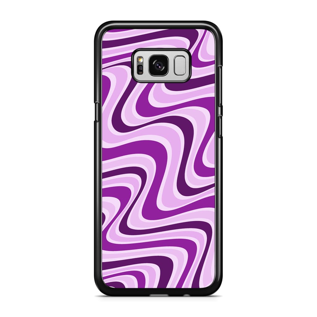 Lavender Retro Waves Phone Case - Galaxy S8 - Phone Case