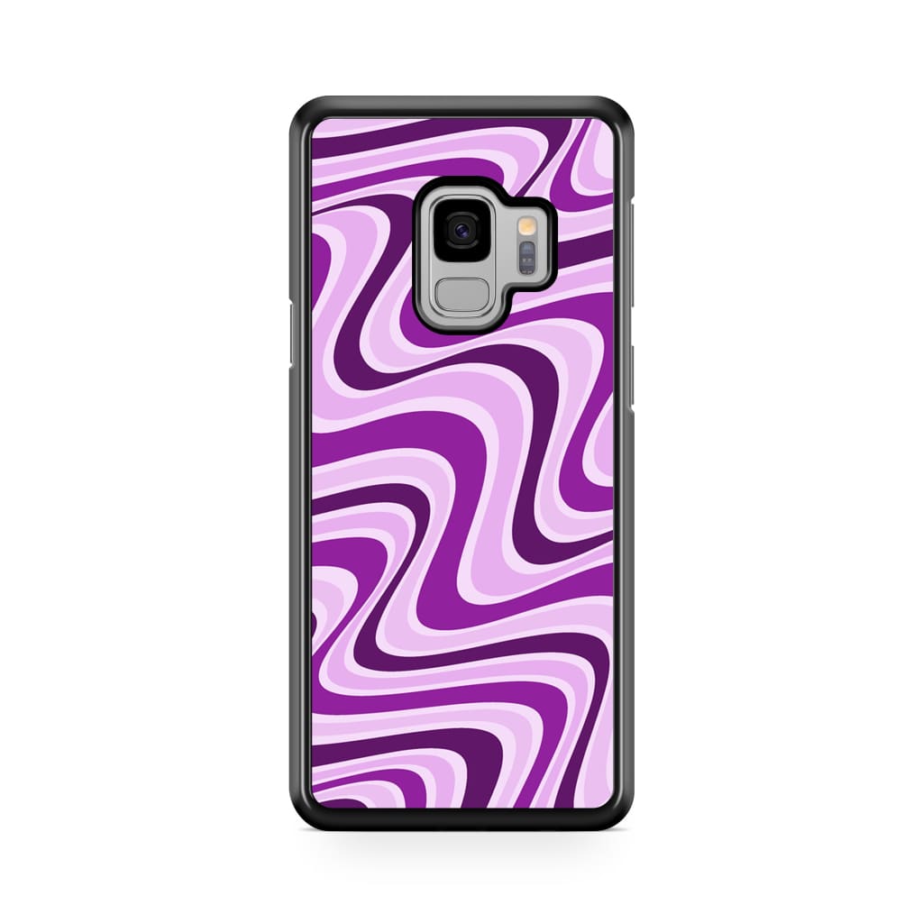 Lavender Retro Waves Phone Case - Galaxy S9 - Phone Case