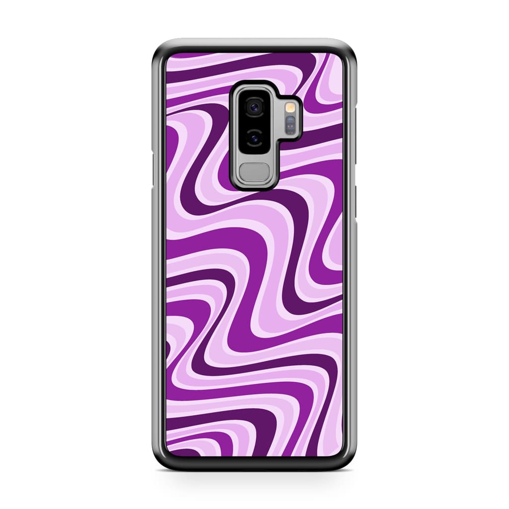 Lavender Retro Waves Phone Case - Galaxy S9 Plus - Phone 