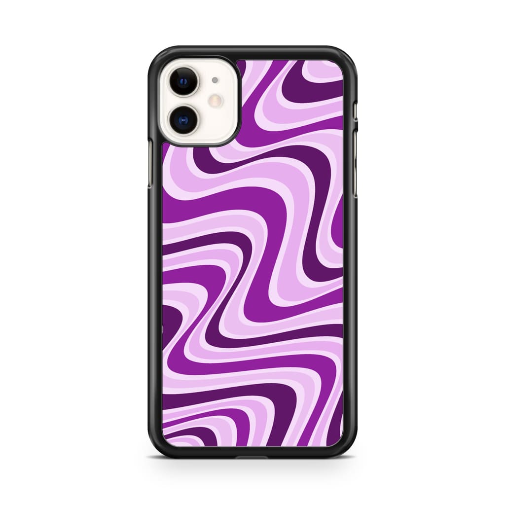 Lavender Retro Waves Phone Case - iPhone 11 - Phone Case