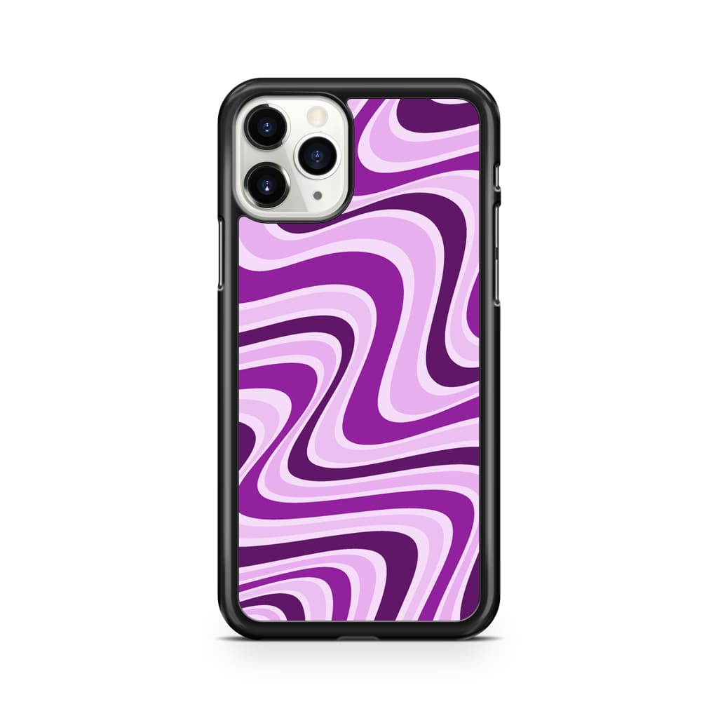 Lavender Retro Waves Phone Case - iPhone 11 Pro - Phone Case