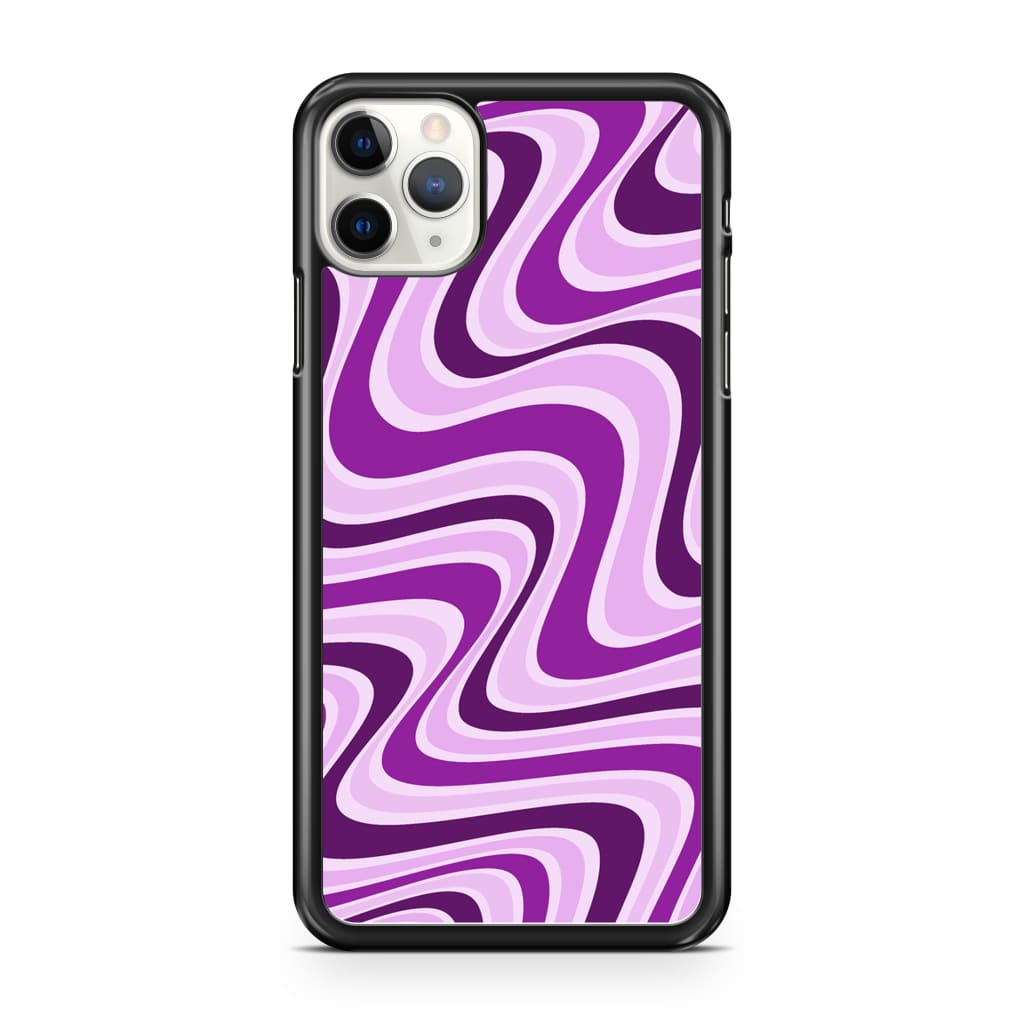 Lavender Retro Waves Phone Case - iPhone 11 Pro Max - Phone 