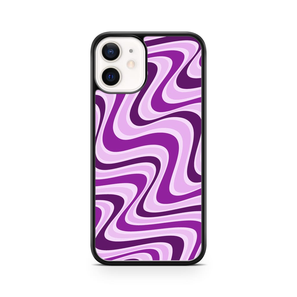 Lavender Retro Waves Phone Case - iPhone 12 Mini - Phone 