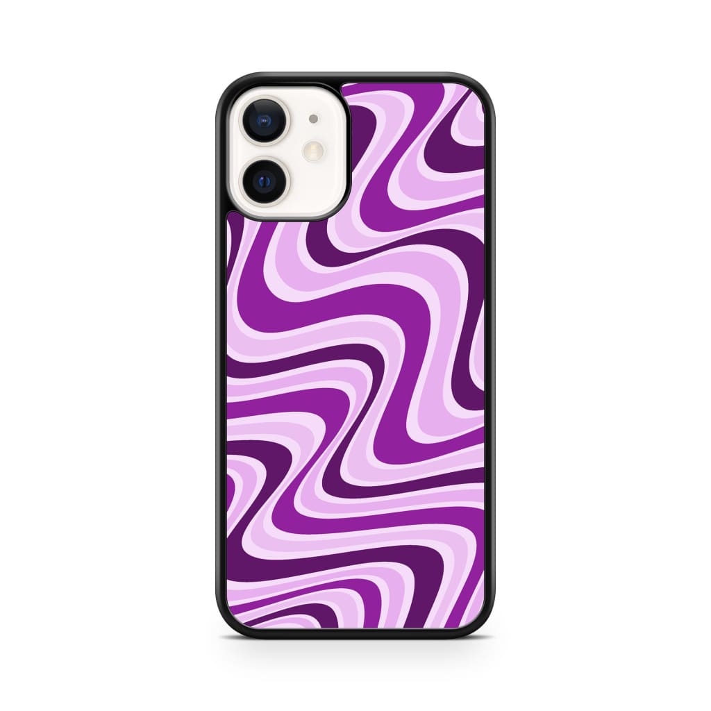 Lavender Retro Waves Phone Case - iPhone 12/12 Pro - Phone 