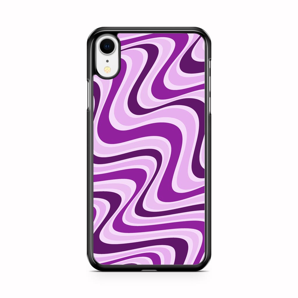 Lavender Retro Waves Phone Case - iPhone XR - Phone Case