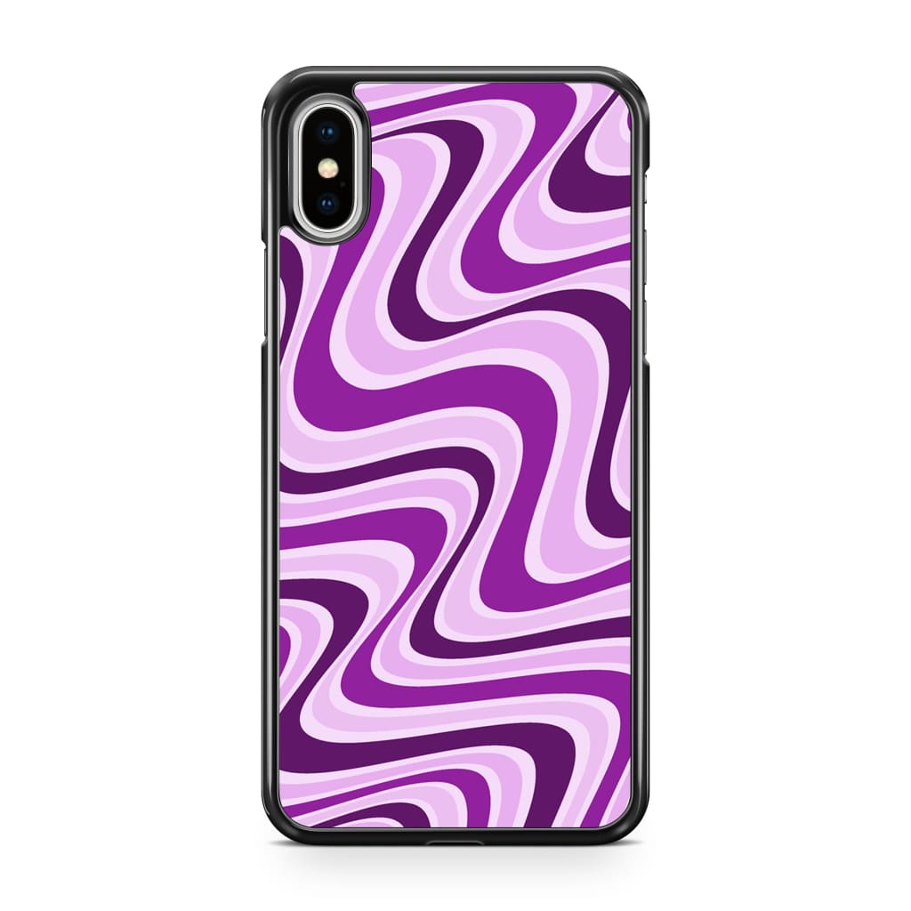 Lavender Retro Waves Phone Case - iPhone XS Max - Phone Case