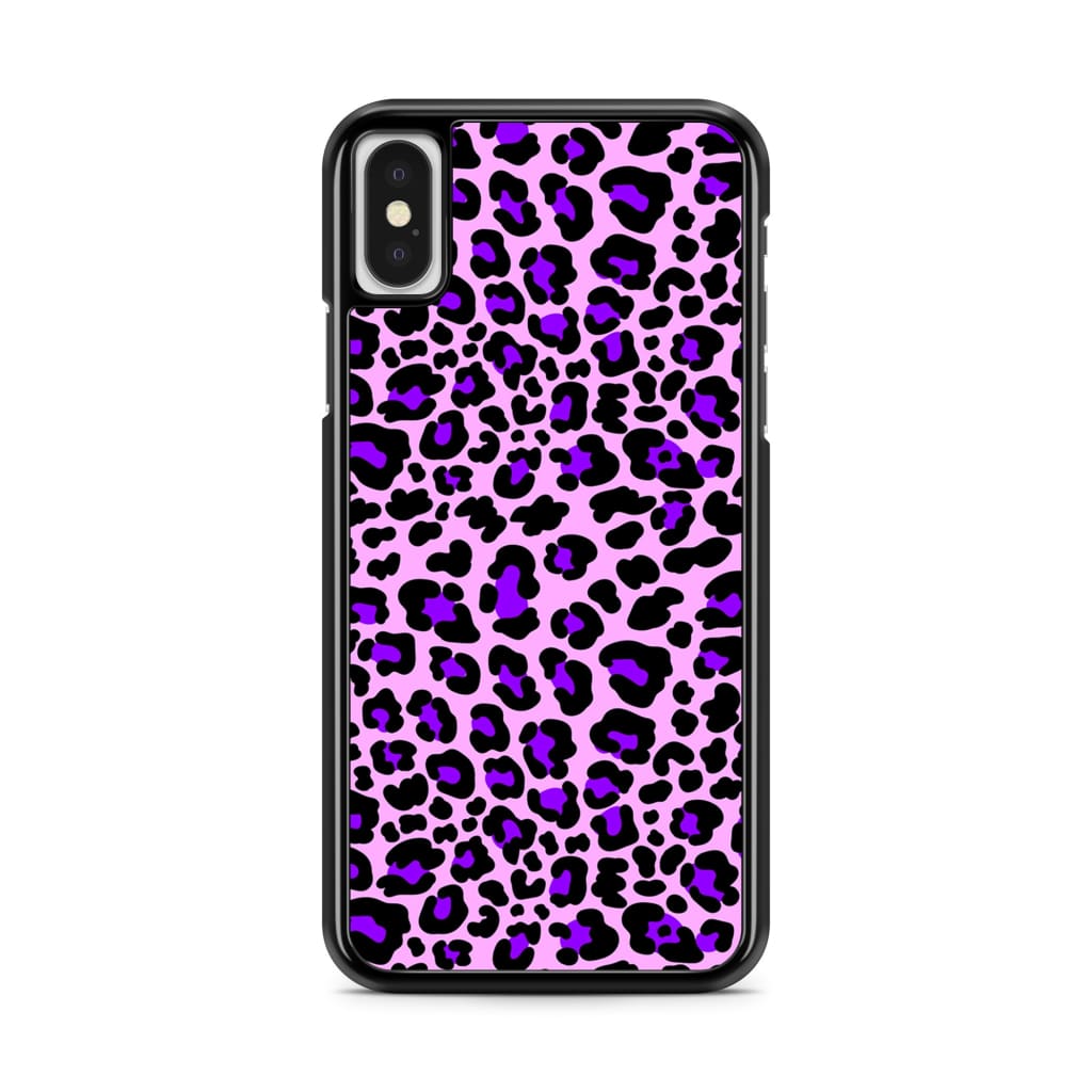 Lilac Leopard Phone Case - iPhone X/XS - Phone Case