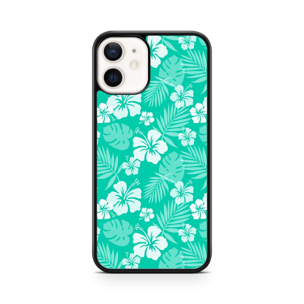 Matcha Hibiscus Phone Case - iPhone 12/12 Pro - Phone Case