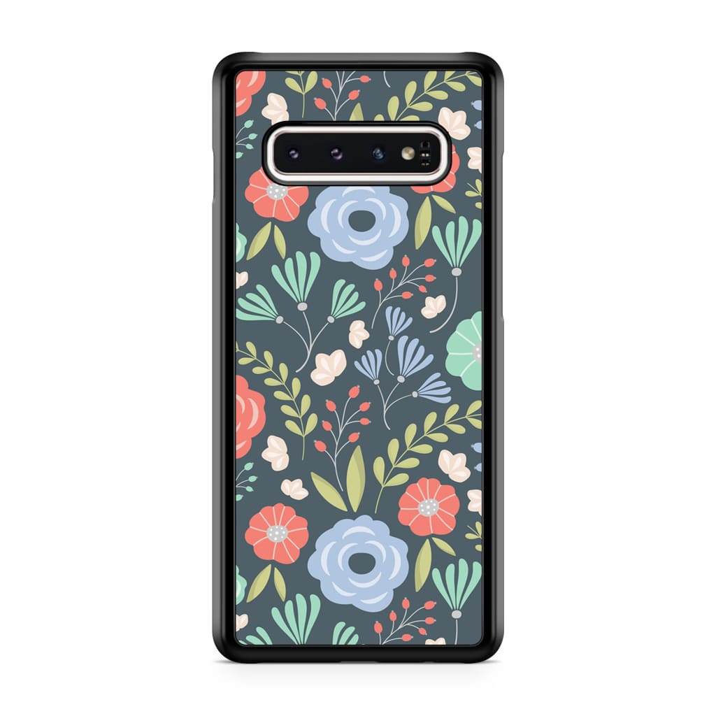 Midnight Floral Phone Case - Galaxy S10 Plus - Phone Case