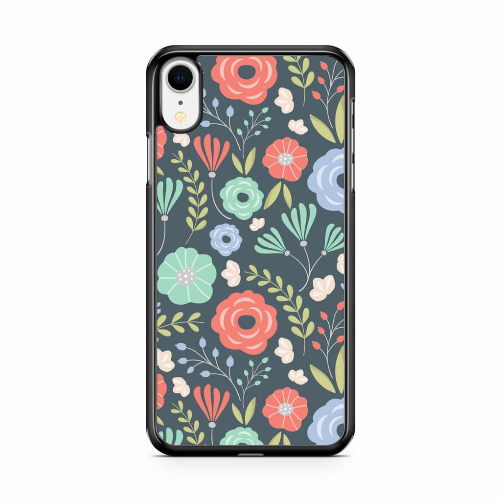 Midnight Floral Phone Case - iPhone XR - Phone Case