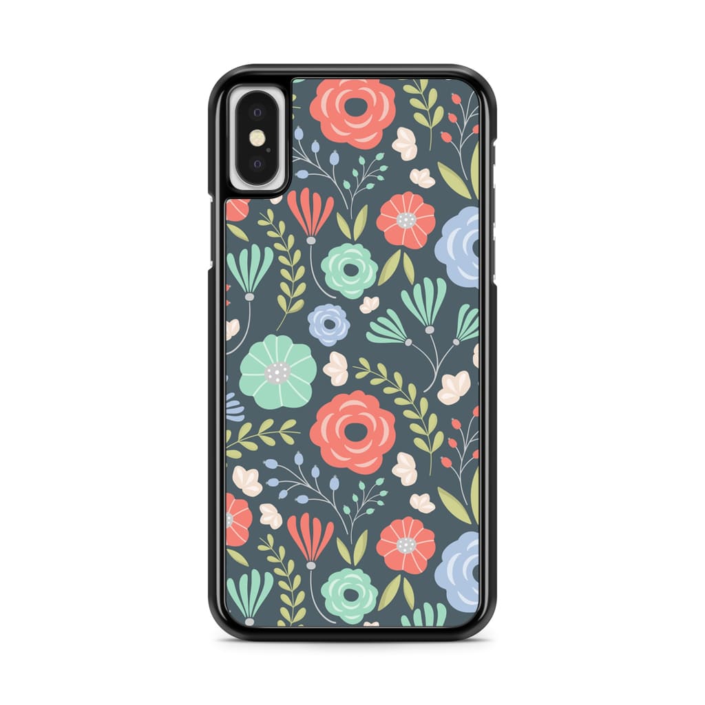 Midnight Floral Phone Case - iPhone X/XS - Phone Case