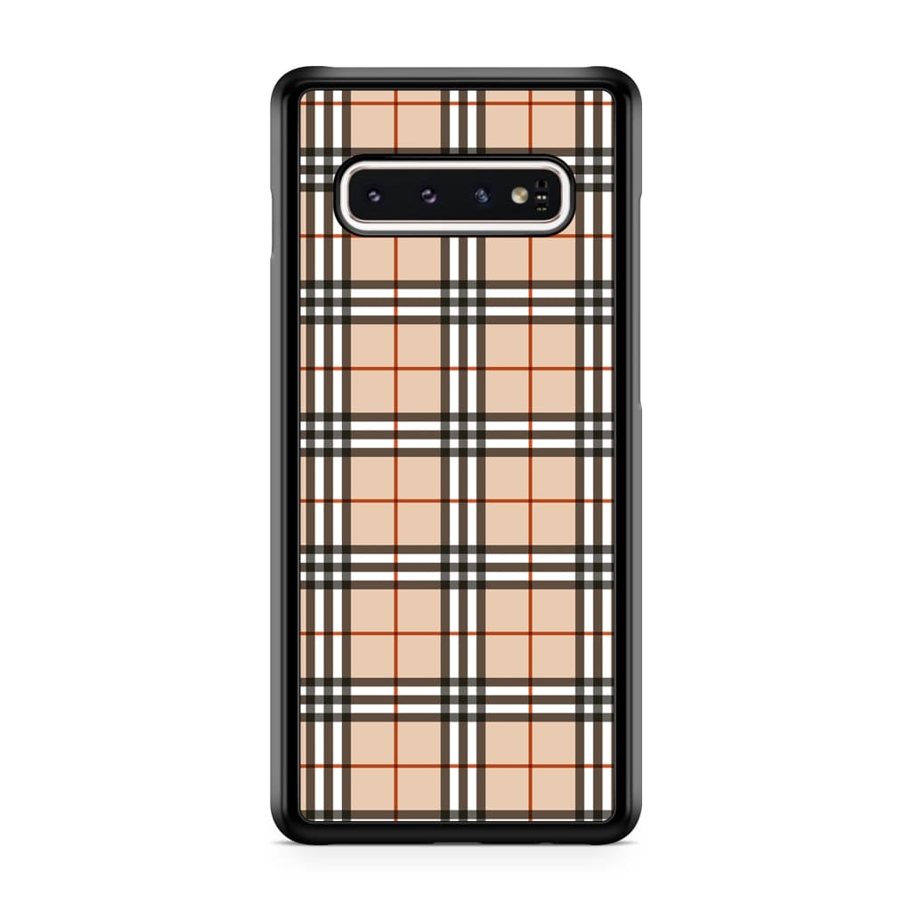 Mocha Plaid Phone Case - Galaxy S10 Plus - Phone Case