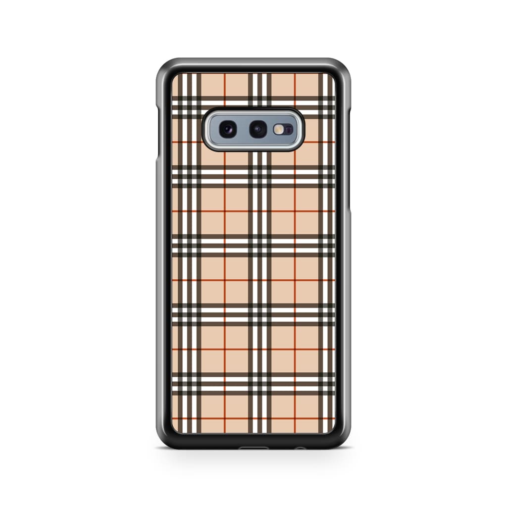 Mocha Plaid Phone Case - Galaxy S10e - Phone Case
