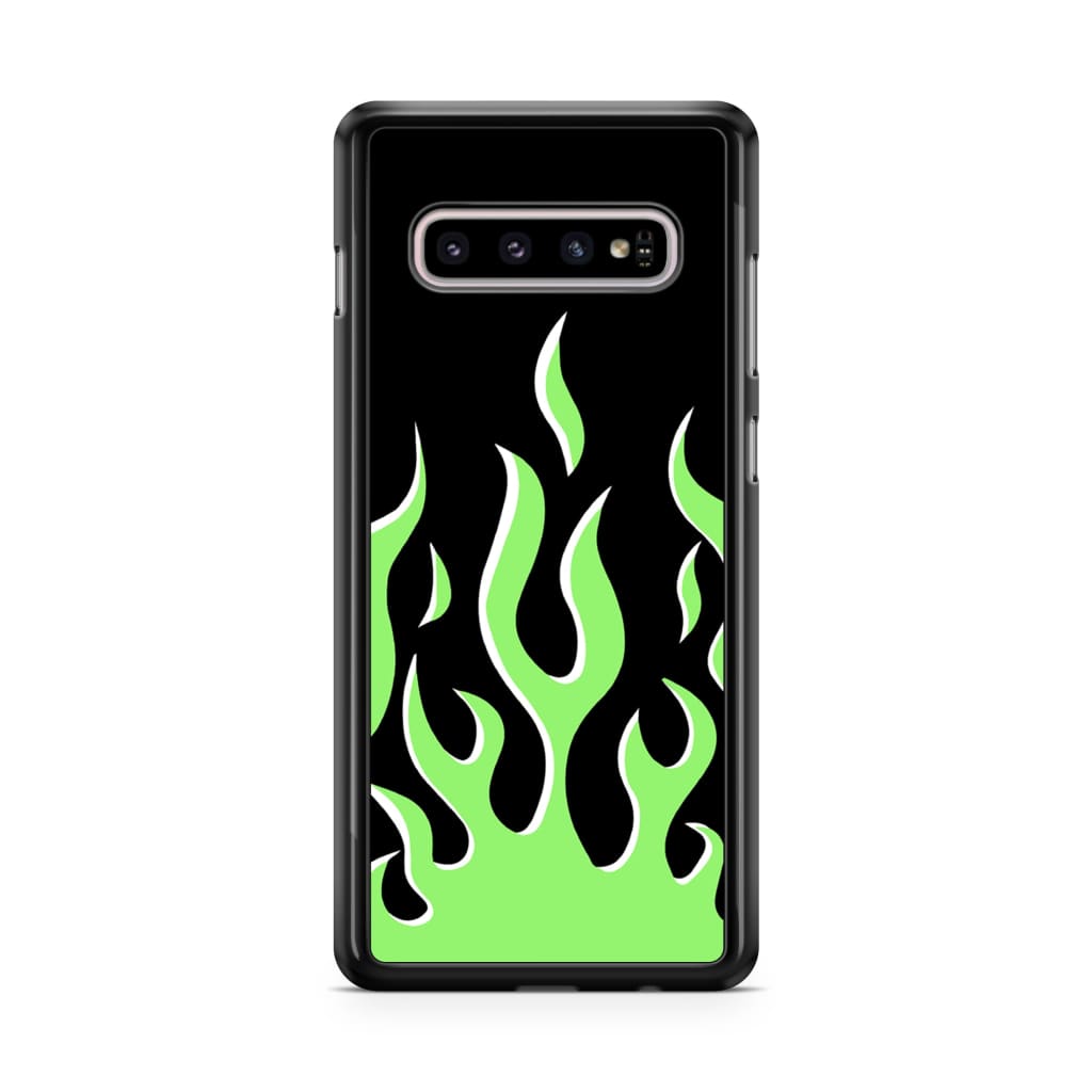 Neon Flames Phone Case - Galaxy S10 - Phone Case