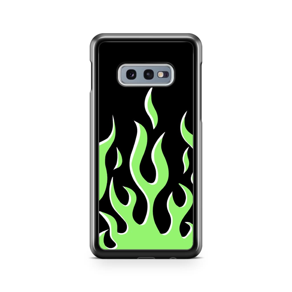 Neon Flames Phone Case - Galaxy S10e - Phone Case