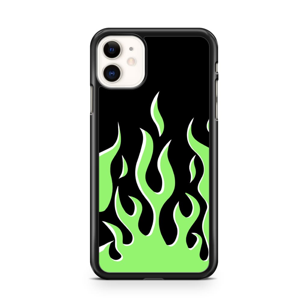 Neon Flames Phone Case - iPhone 11 - Phone Case