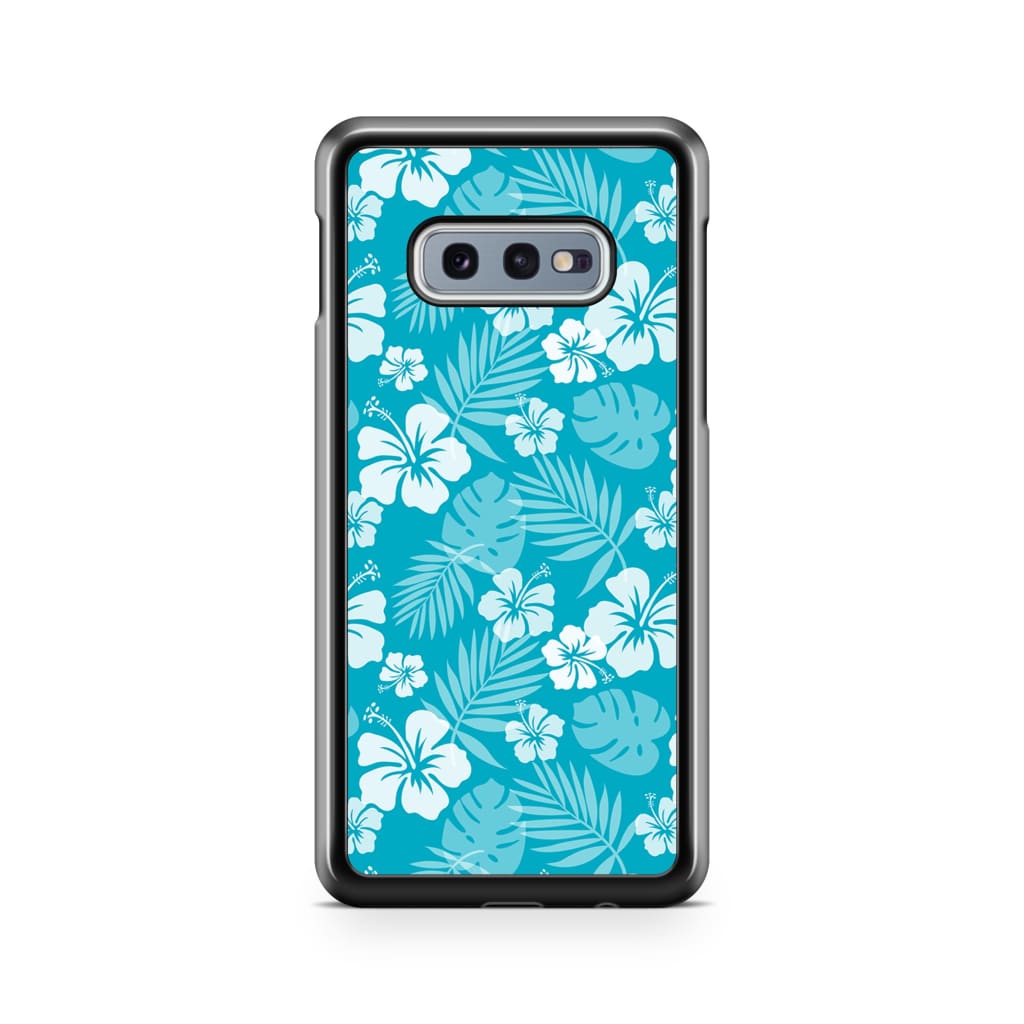 Ocean Blue Hibiscus Phone Case - Galaxy S10e - Phone Case