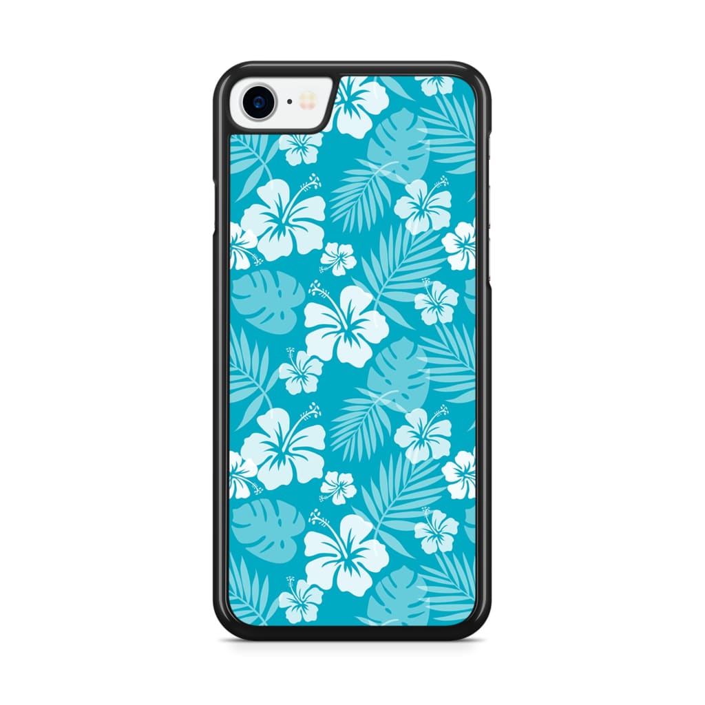 Ocean Blue Hibiscus Phone Case - iPhone SE/6/7/8 - Phone 