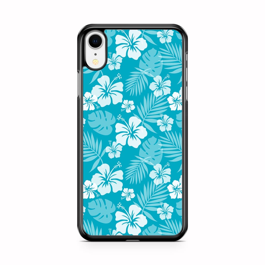 Ocean Blue Hibiscus Phone Case - iPhone XR - Phone Case