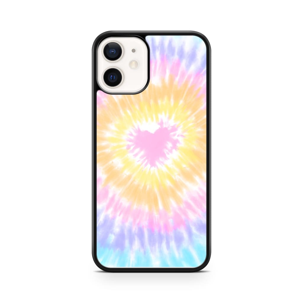 Pastel Heart Tie Dye Phone Case - iPhone 12/12 Pro - Phone 