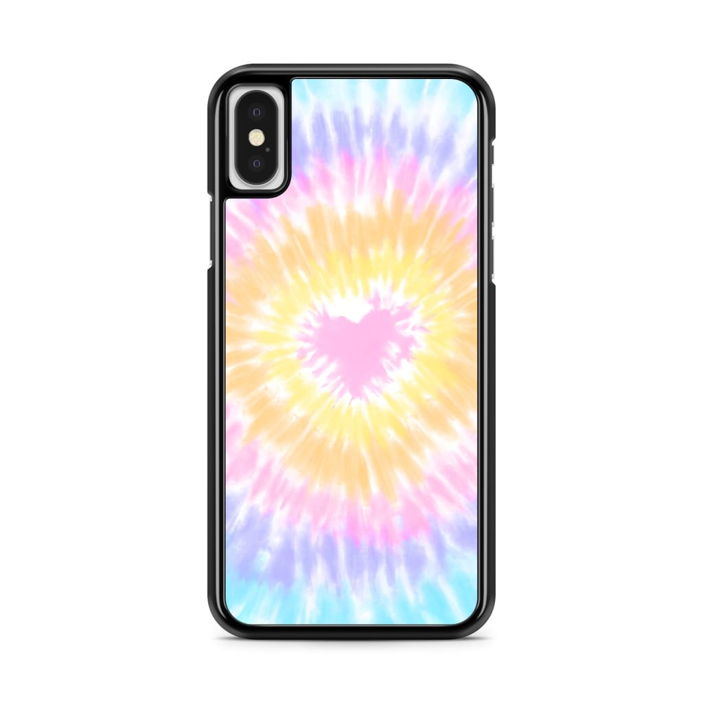 Pastel Heart Tie Dye Phone Case - iPhone X/XS - Phone Case