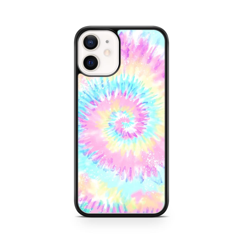 Pastel Spiral Tie Dye Phone Case - iPhone 12 Mini - Phone 