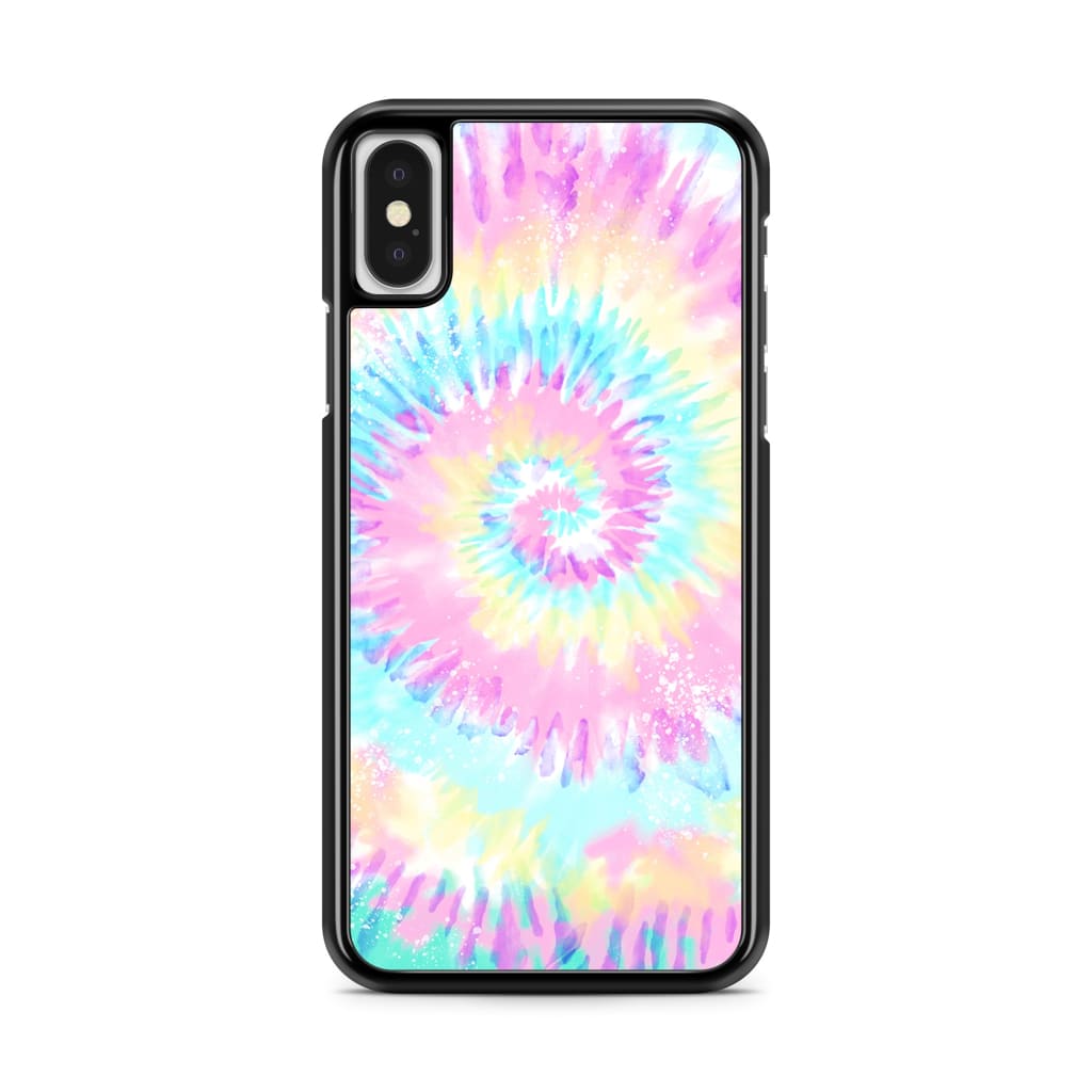 Pastel Spiral Tie Dye Phone Case - iPhone X/XS - Phone Case