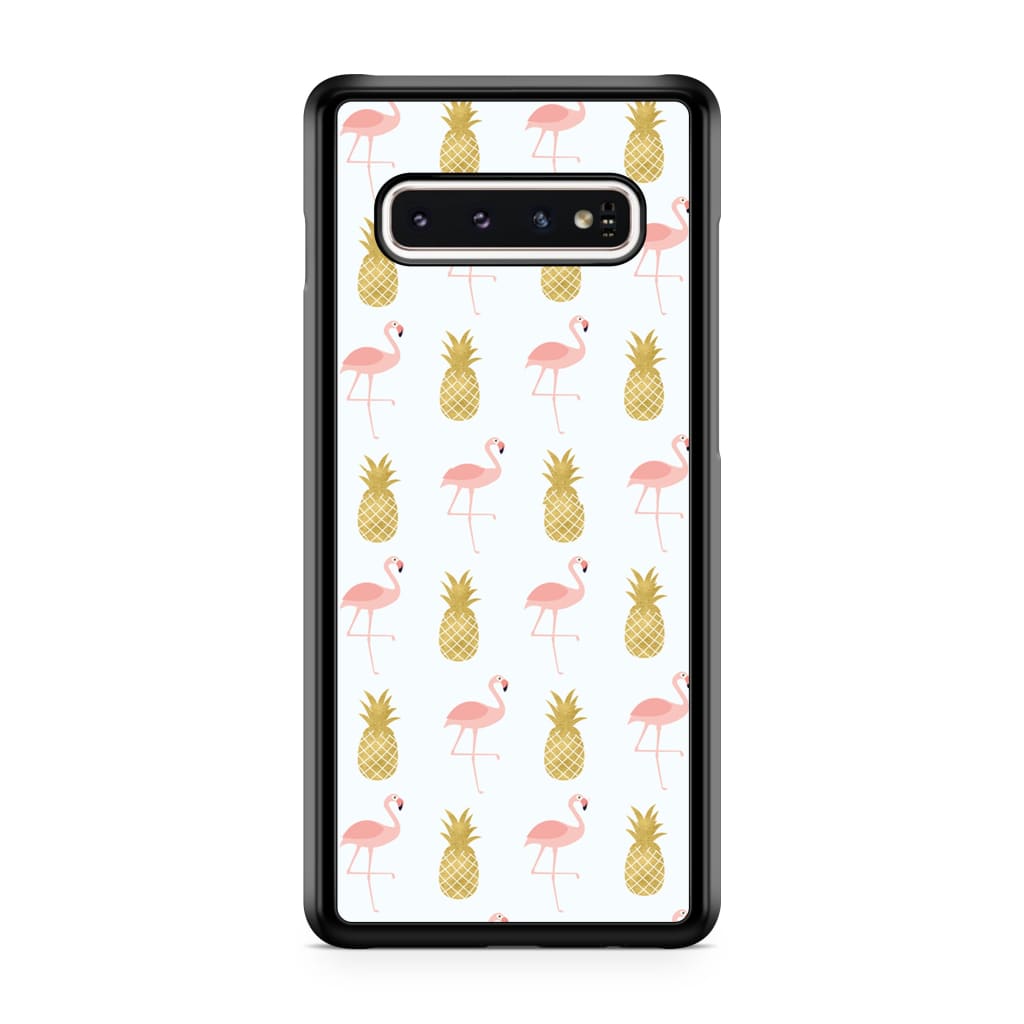 Pineapple Flamingos Phone Case - Galaxy S10 Plus - Phone 