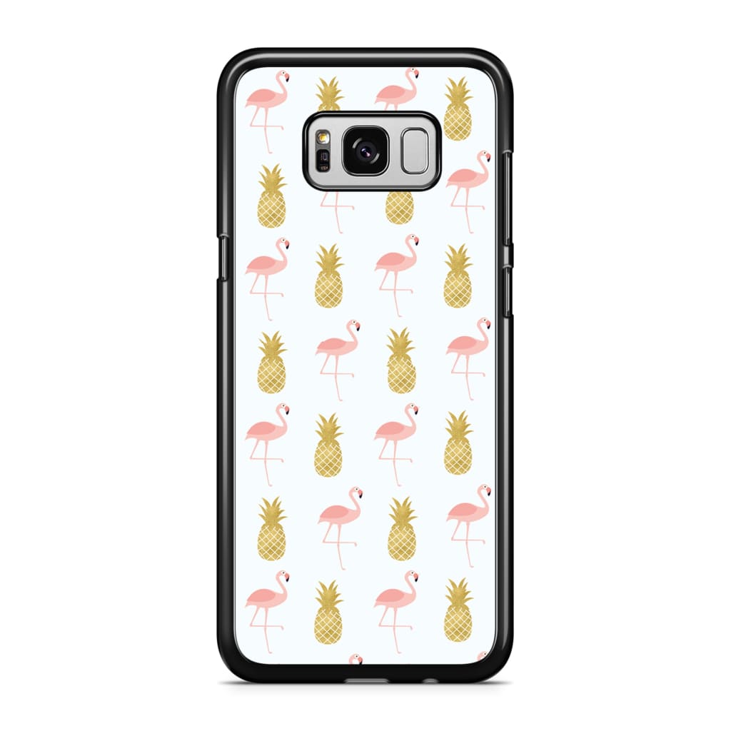 Pineapple Flamingos Phone Case - Galaxy S8 - Phone Case