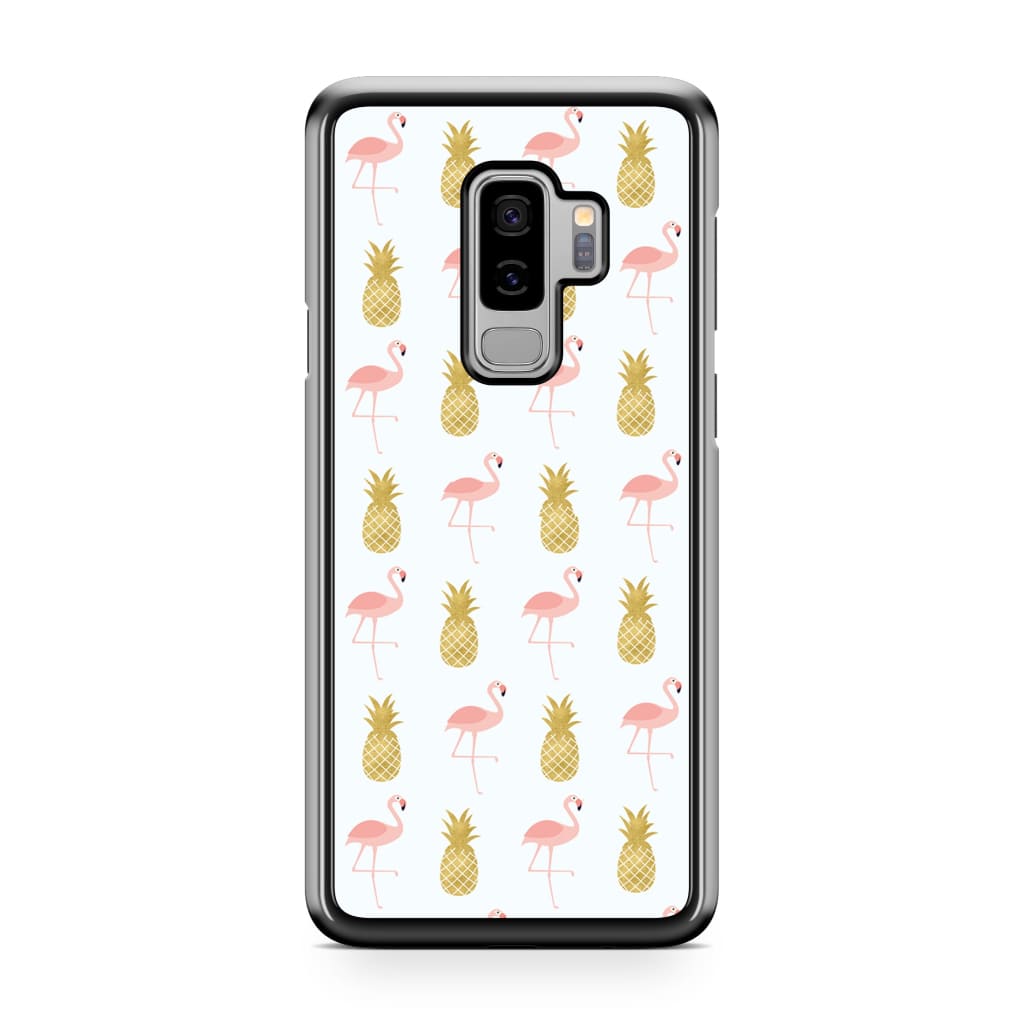 Pineapple Flamingos Phone Case - Galaxy S9 Plus - Phone Case