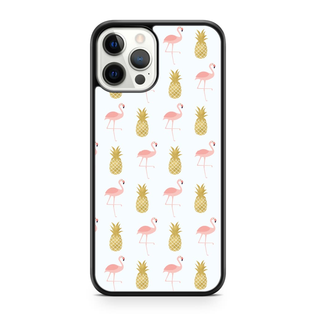 Pineapple Flamingos Phone Case - iPhone 12 Pro Max - Phone 