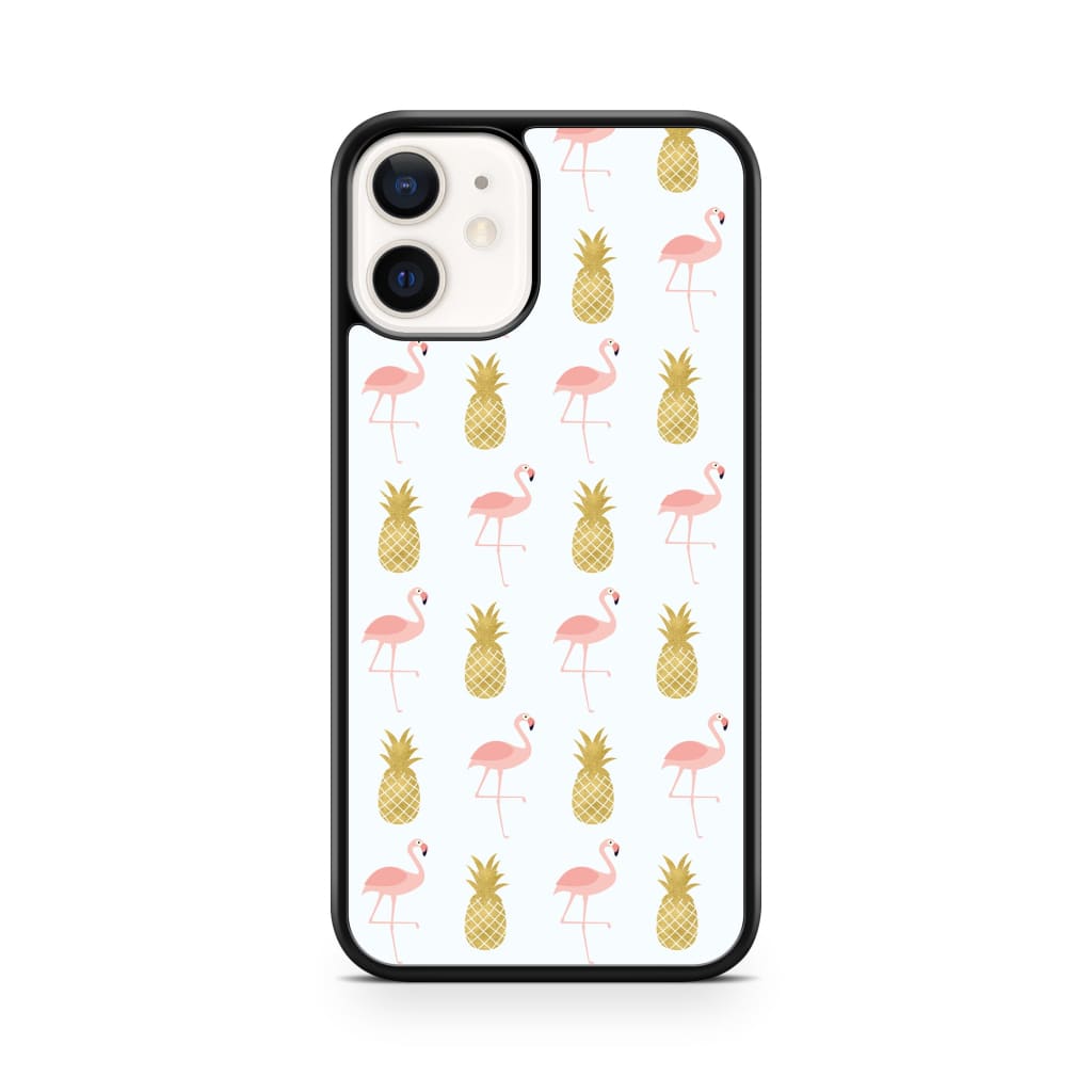 Pineapple Flamingos Phone Case - iPhone 12/12 Pro - Phone 