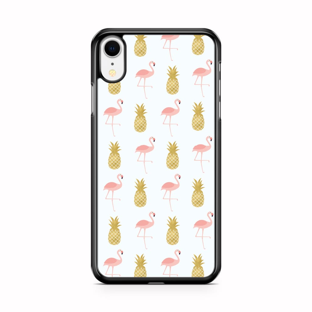 Pineapple Flamingos Phone Case - iPhone XR - Phone Case