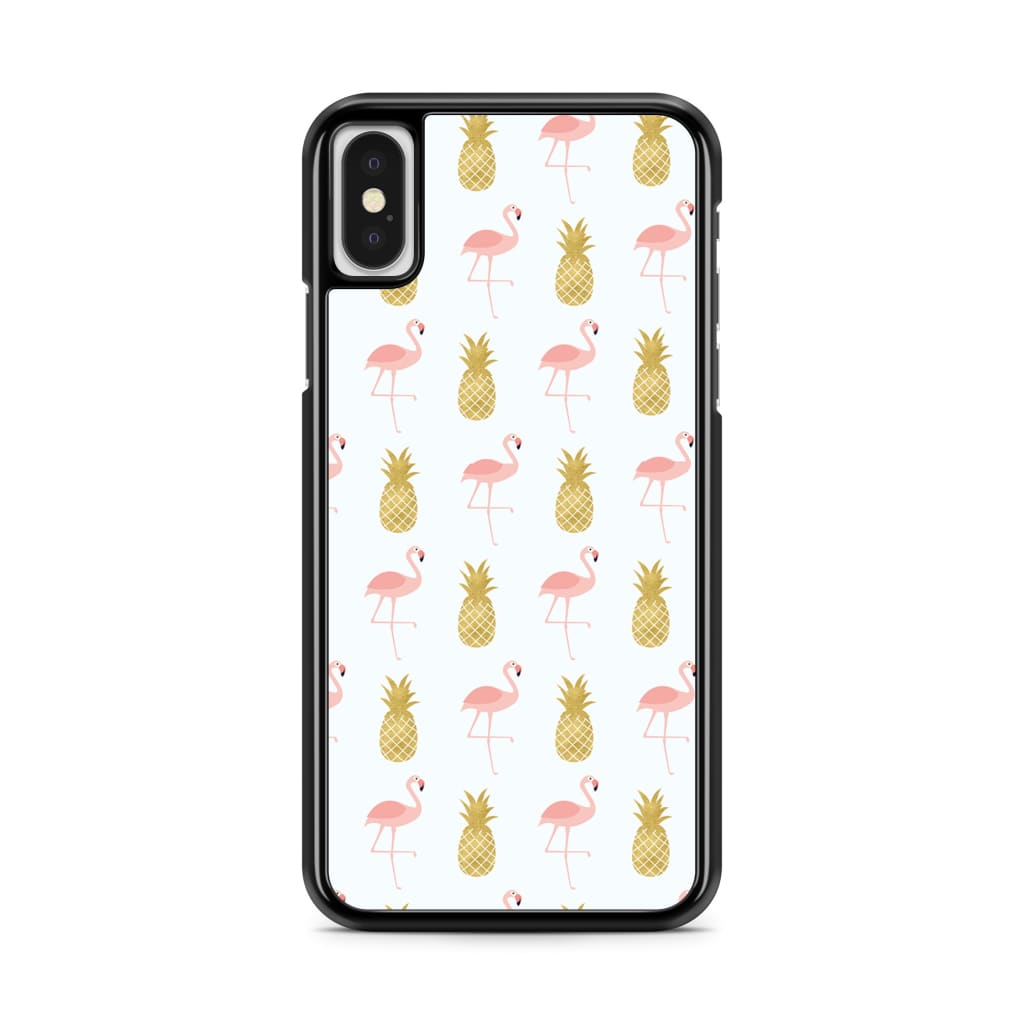 Pineapple Flamingos Phone Case - iPhone X/XS - Phone Case