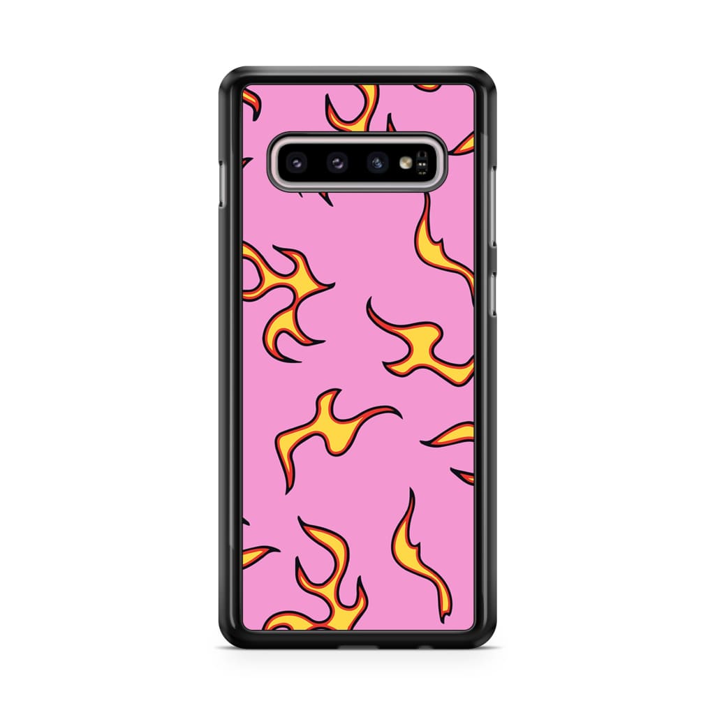 Pink Flames Phone Case - Galaxy S10 - Phone Case