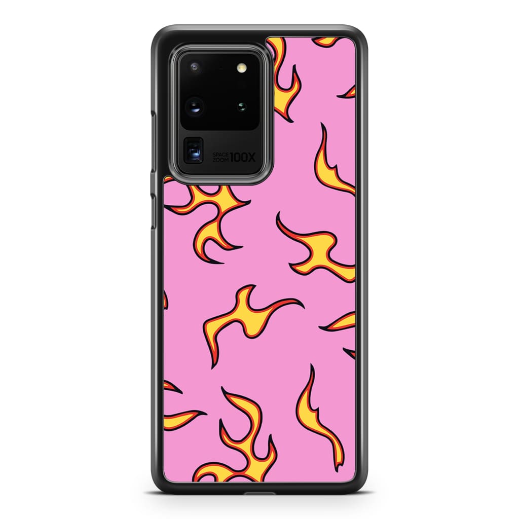 Pink Flames Phone Case - Galaxy S20 Ultra - Phone Case