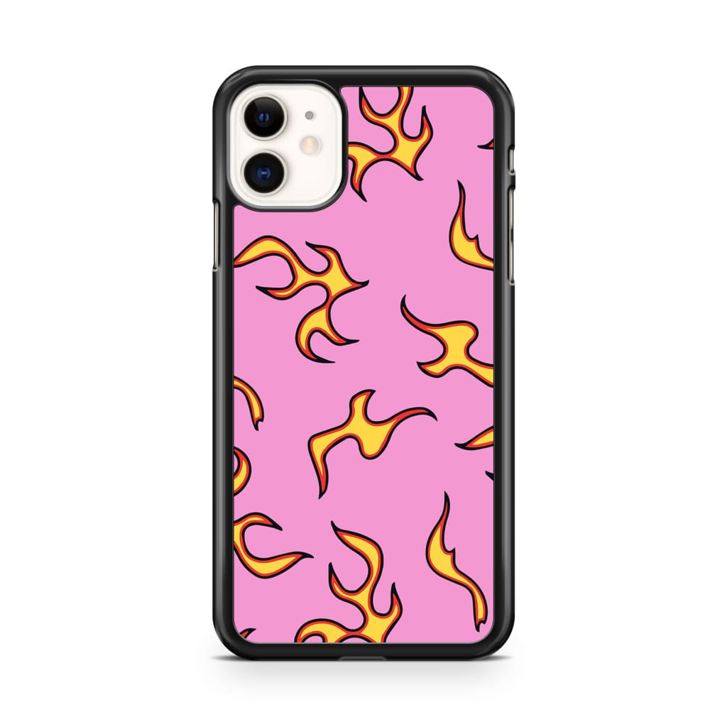 Pink Flames Phone Case - iPhone 11 - Phone Case