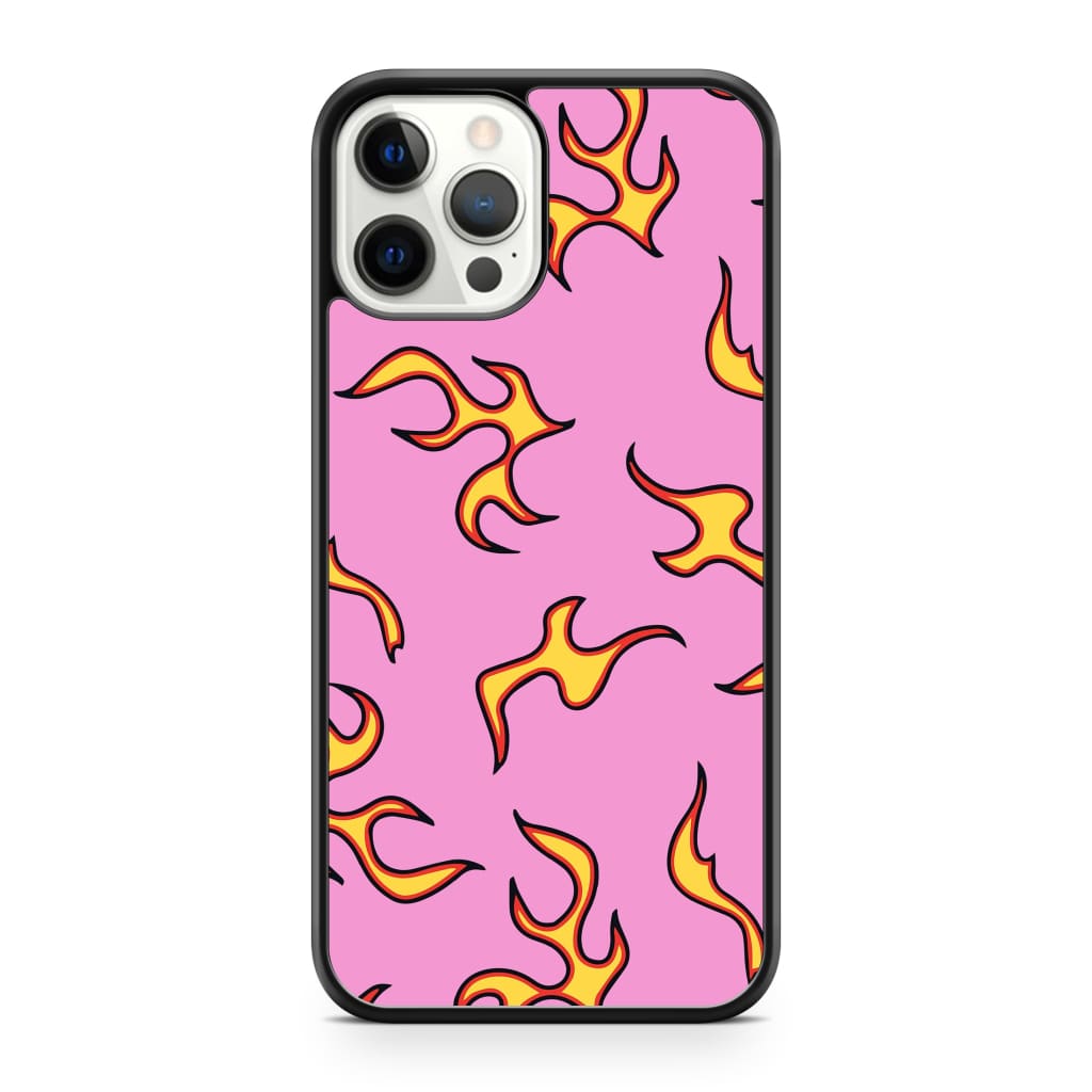 Pink Flames Phone Case - iPhone 12 Pro Max - Phone Case