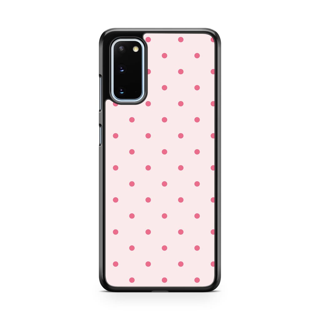 Pink Polka Dots Phone Case - Galaxy S20 - Phone Case