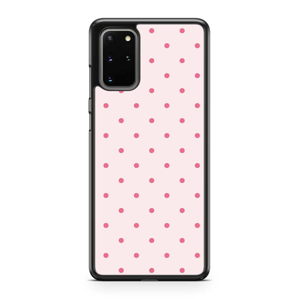 Pink Polka Dots Phone Case - Galaxy S20 Plus - Phone Case