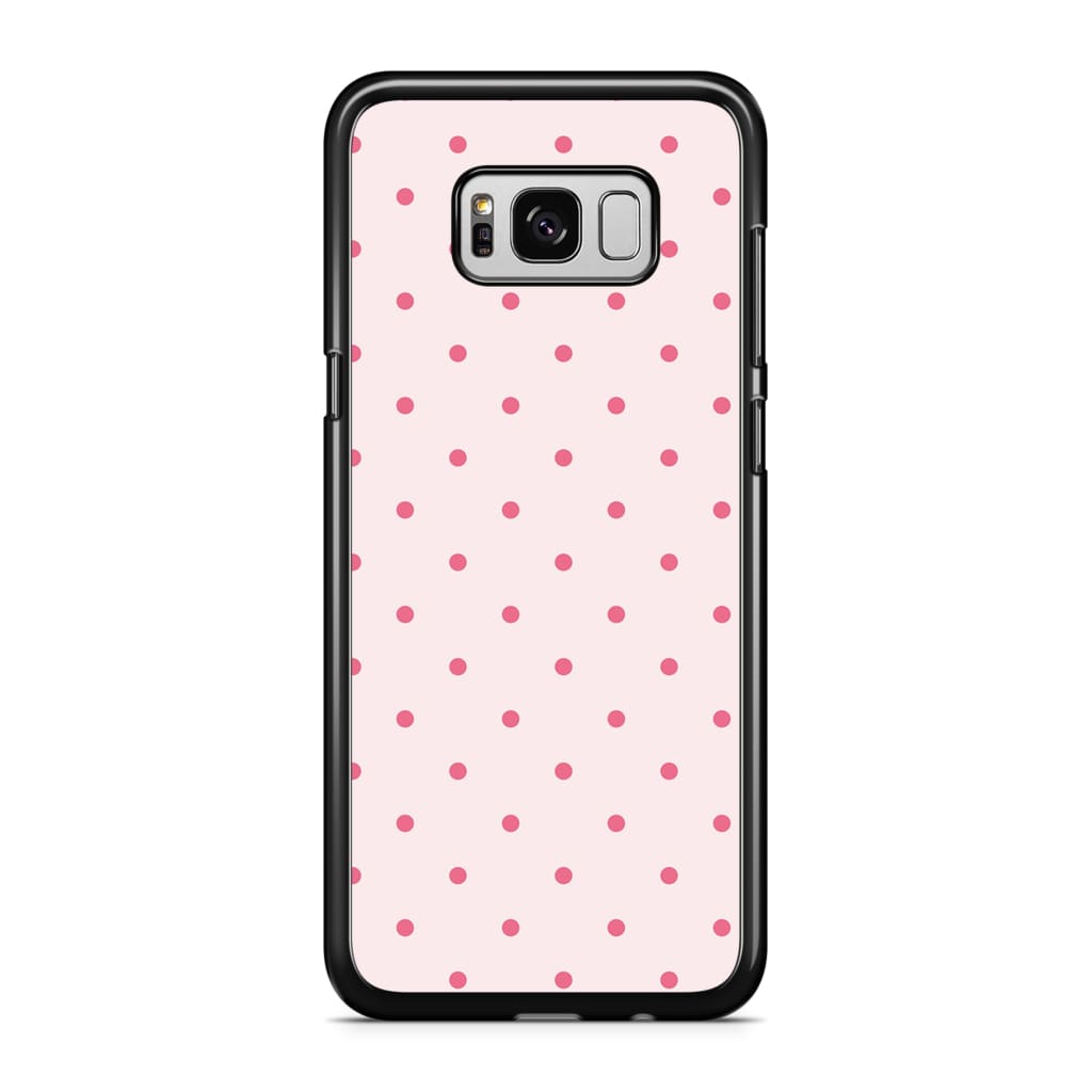 Pink Polka Dots Phone Case - Galaxy S8 Plus - Phone Case