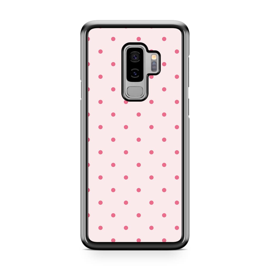 Pink Polka Dots Phone Case - Galaxy S9 Plus - Phone Case