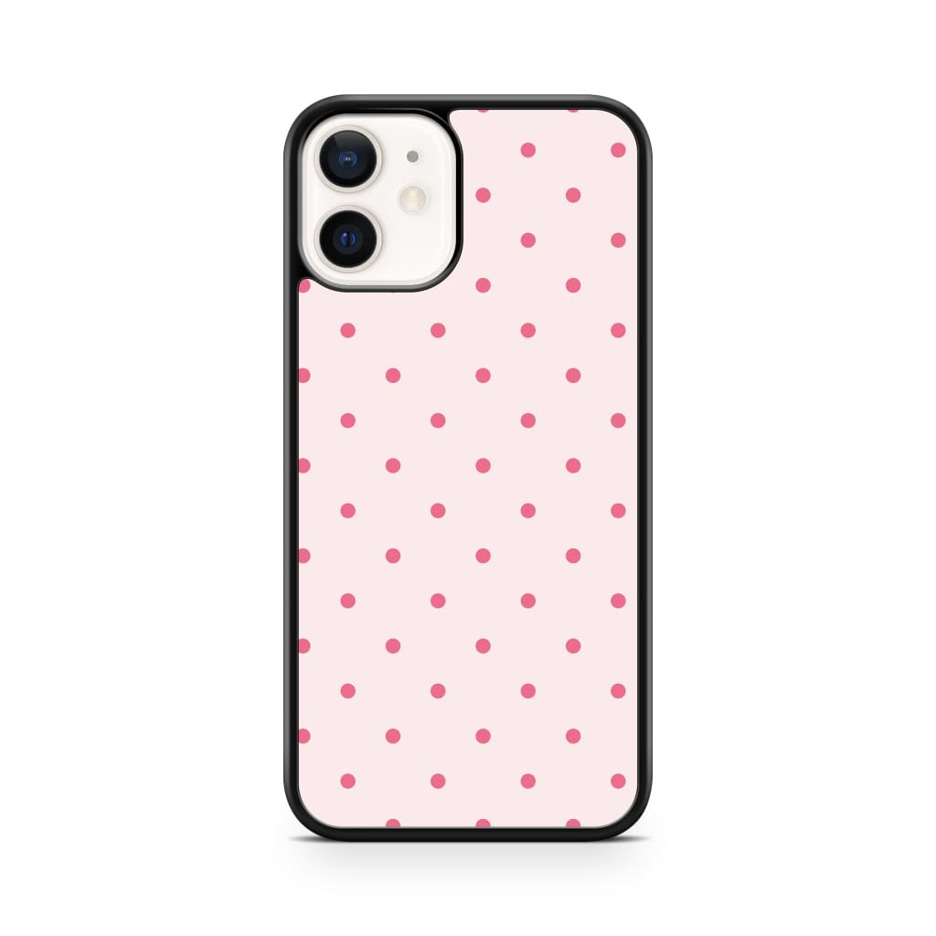 Pink Polka Dots Phone Case - iPhone 12/12 Pro - Phone Case