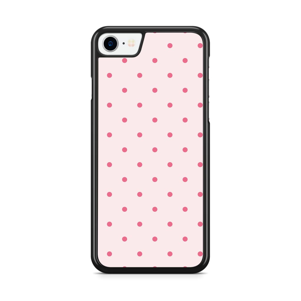 Pink Polka Dots Phone Case - iPhone SE/6/7/8 - Phone Case
