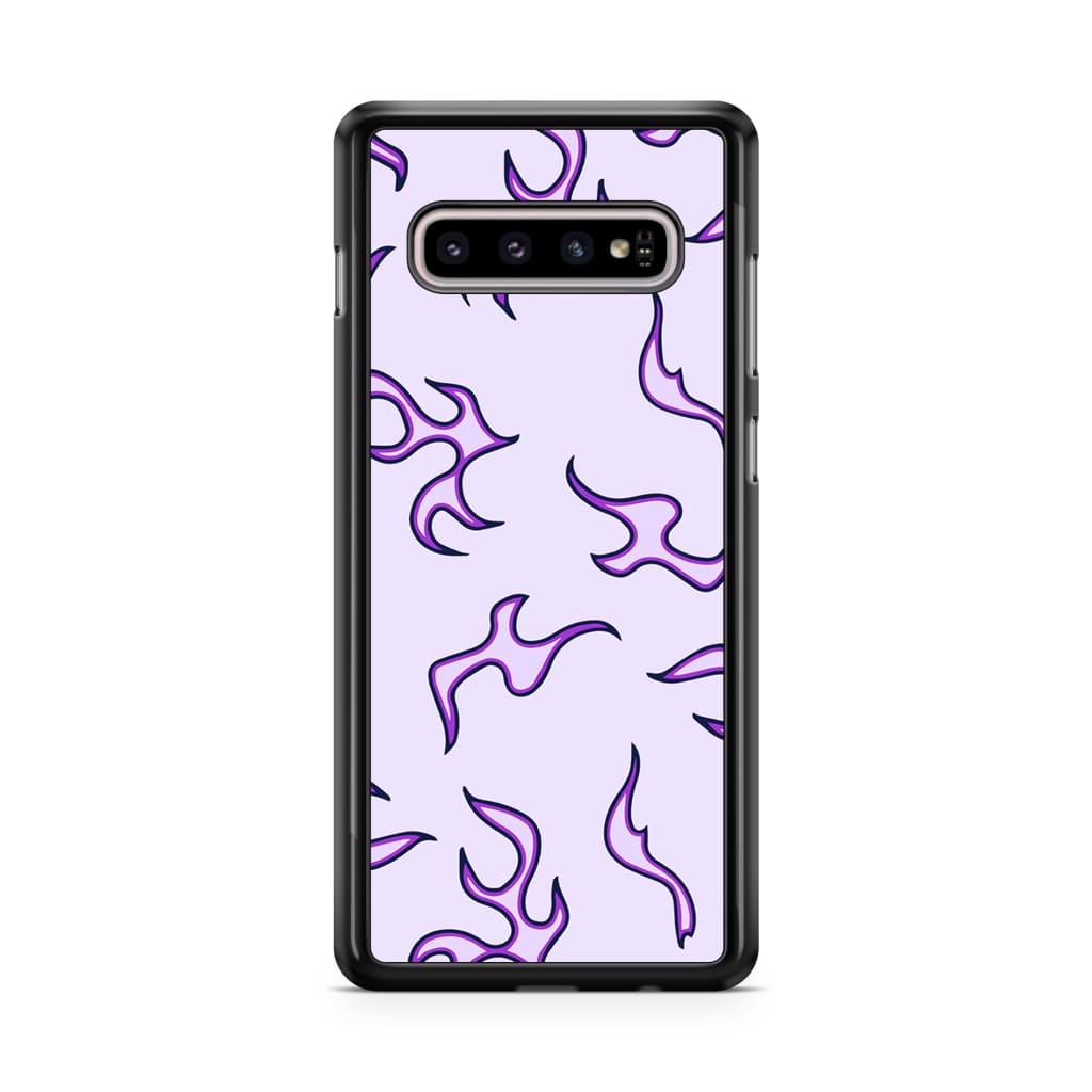 Purple Flames Phone Case - Galaxy S10 - Phone Case