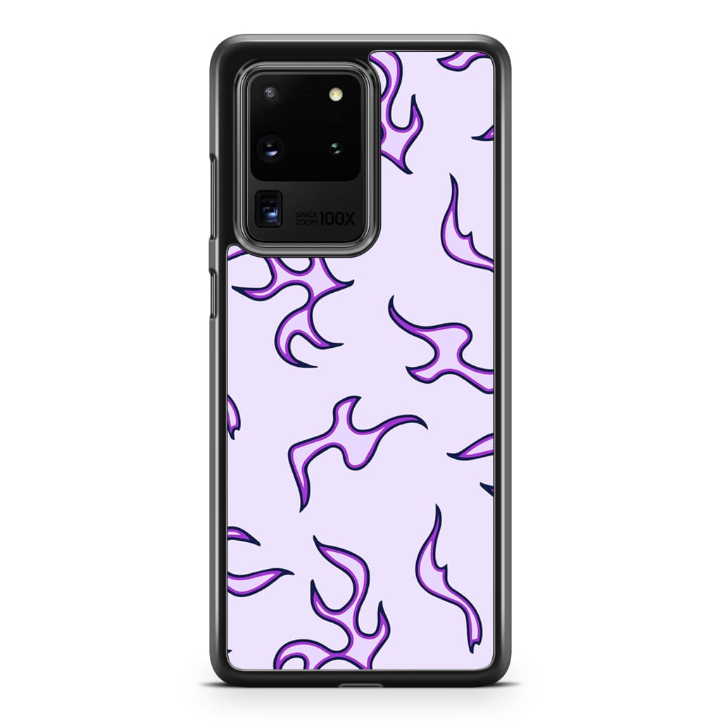 Purple Flames Phone Case - Galaxy S20 Ultra - Phone Case