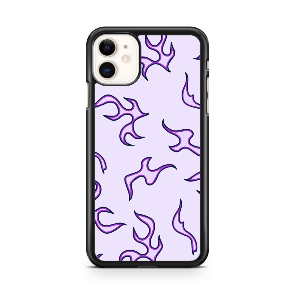 Purple Flames Phone Case - iPhone 11 - Phone Case