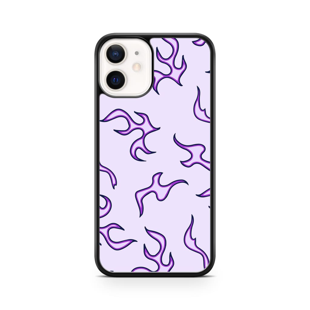 Purple Flames Phone Case - iPhone 12 Mini - Phone Case