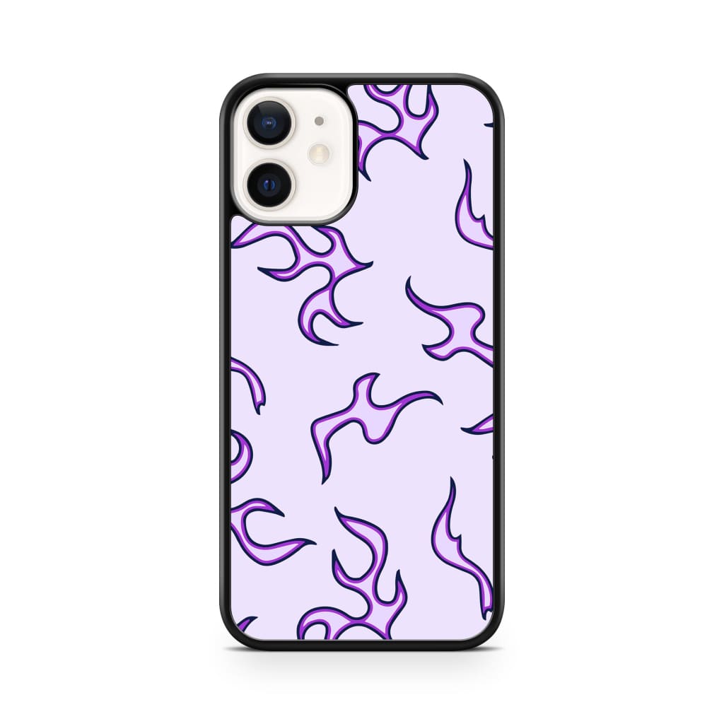 Purple Flames Phone Case - iPhone 12/12 Pro - Phone Case