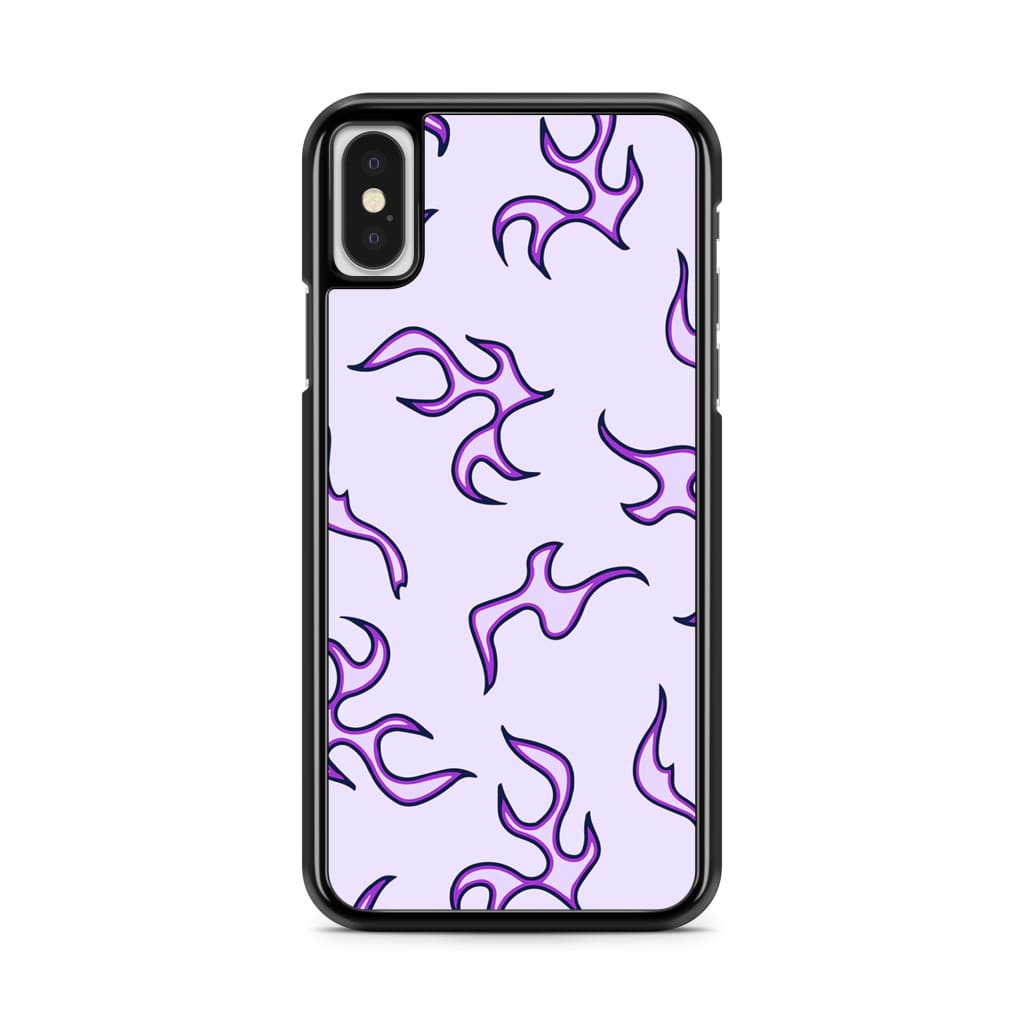 Purple Flames Phone Case - iPhone X/XS - Phone Case